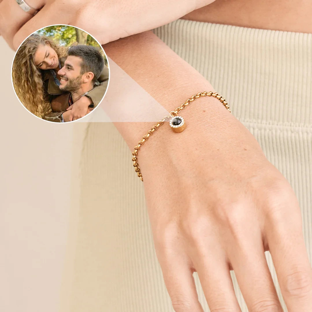 Petite Halo Photo Bracelet – Custom Photo by ESTAYY™