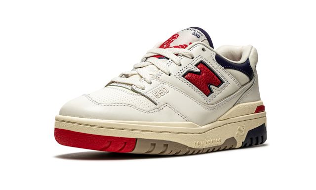 NB 550 Aime Leon Dore White Navy Red