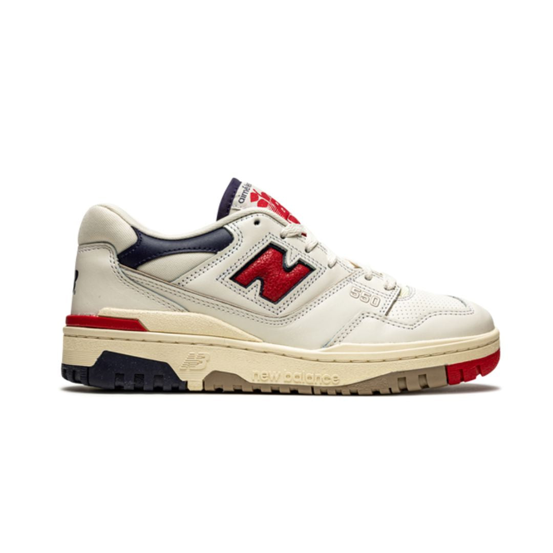 NB 550 Aime Leon Dore White Navy Red