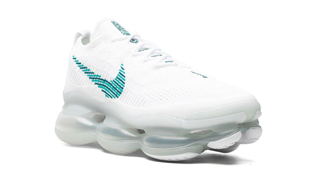NK Air Max Scorpion FK Blanc Géode Bleu Sarcelle