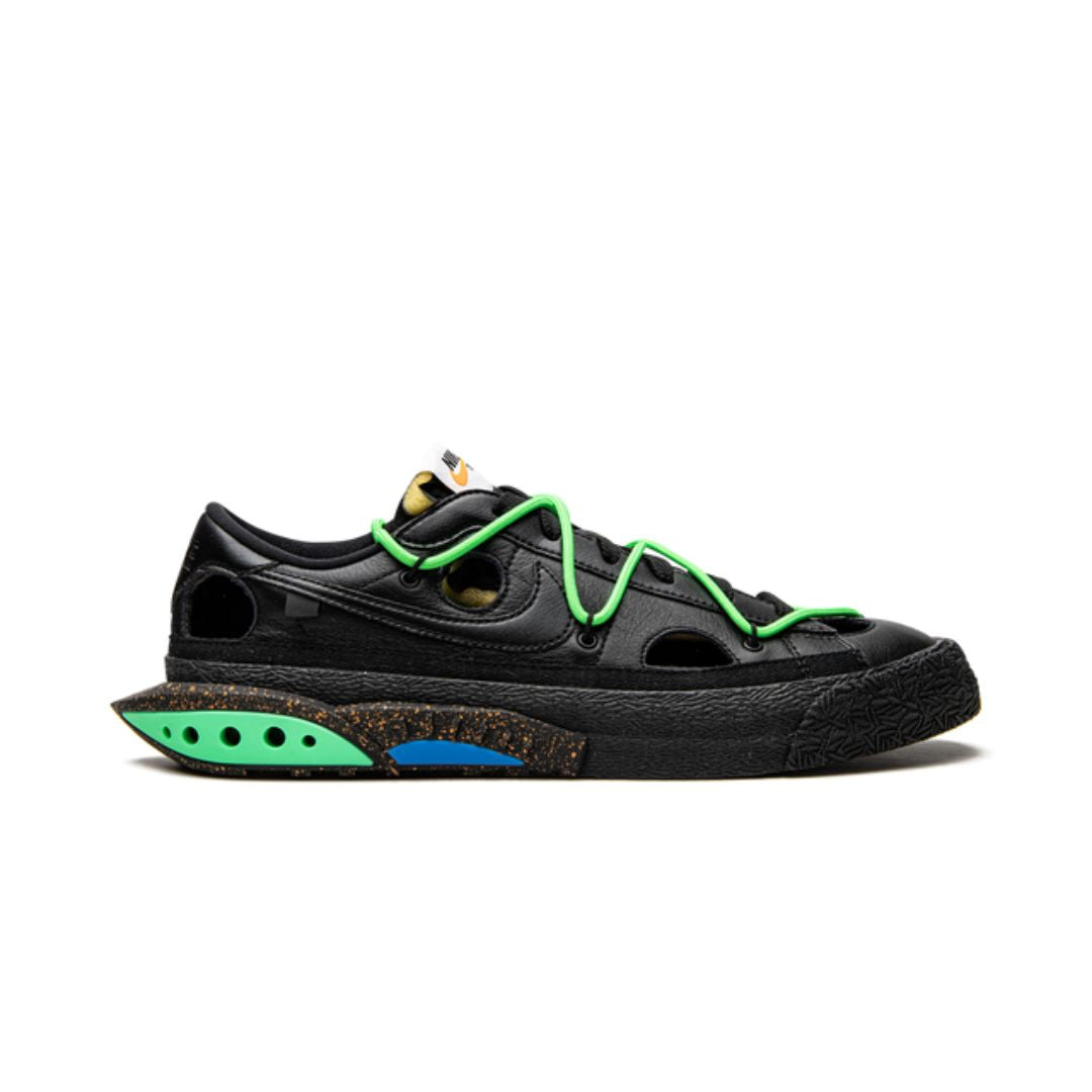 NK Blazer Low Off-White Black Electro Green