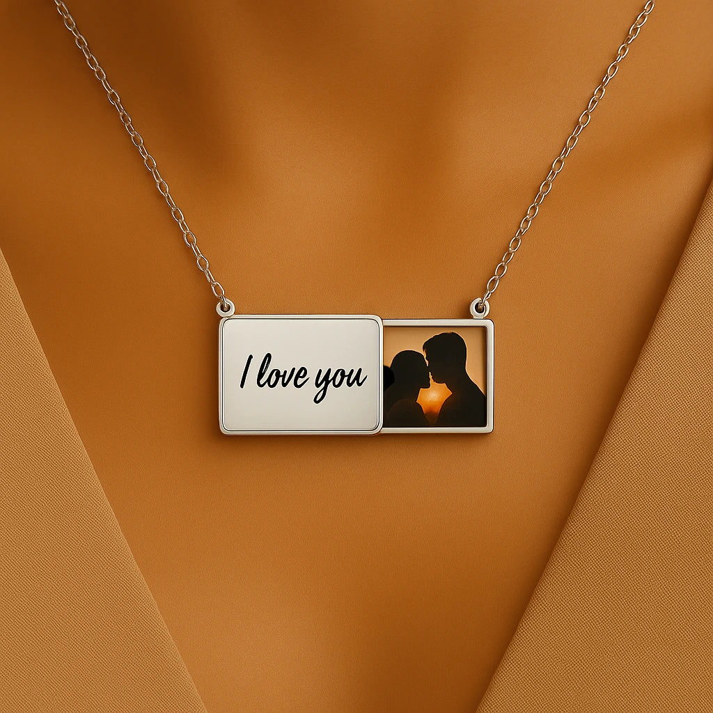Eternal Memory Necklace – Custom Photo & Message by ESTAYY™