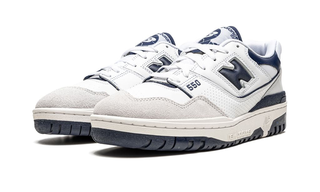 NB 550 White Navy