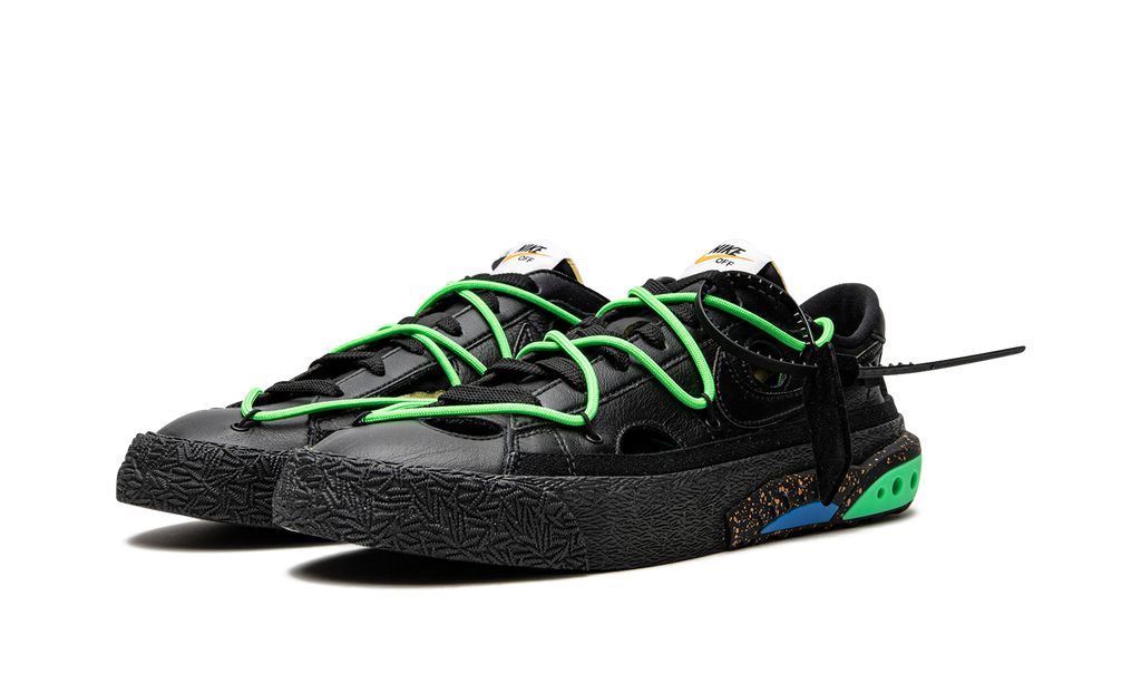 NK Blazer Low Off-White Black Electro Green