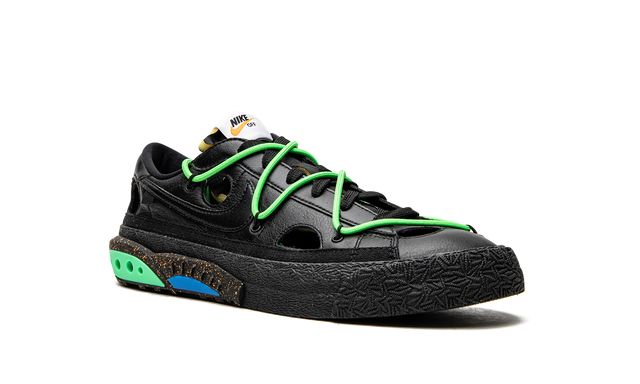 NK Blazer Low Off-White Black Electro Green