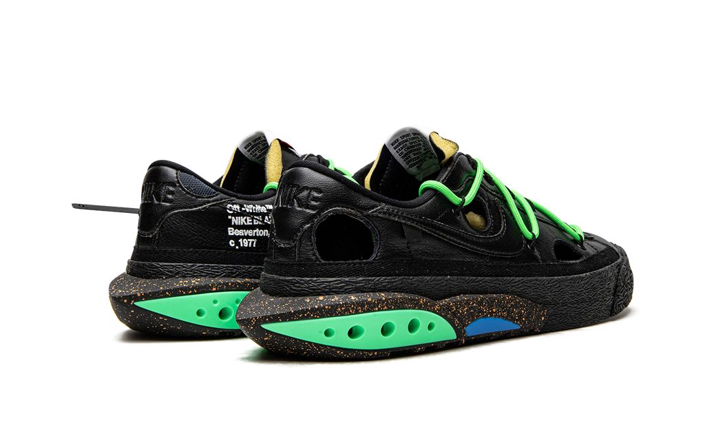 NK Blazer Low Off-White Black Electro Green