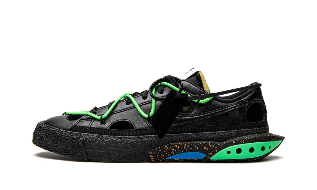 NK Blazer Low Off-White Black Electro Green