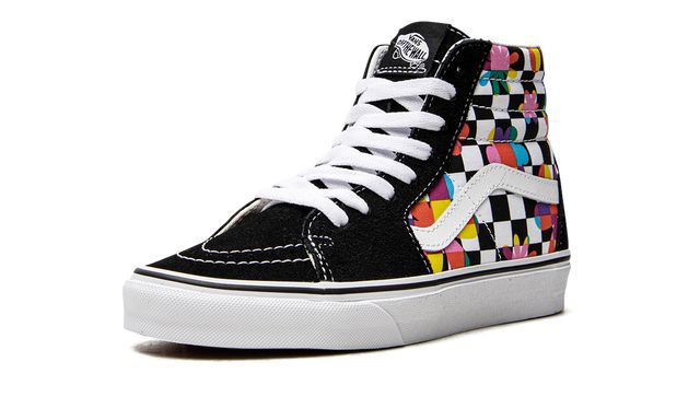 VNS SK8-Hi „Floral Checkerboard“